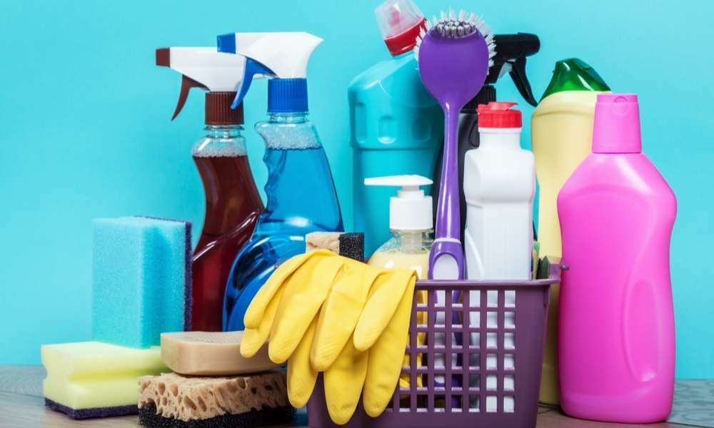 Arrange Cleaning Equipment and Products