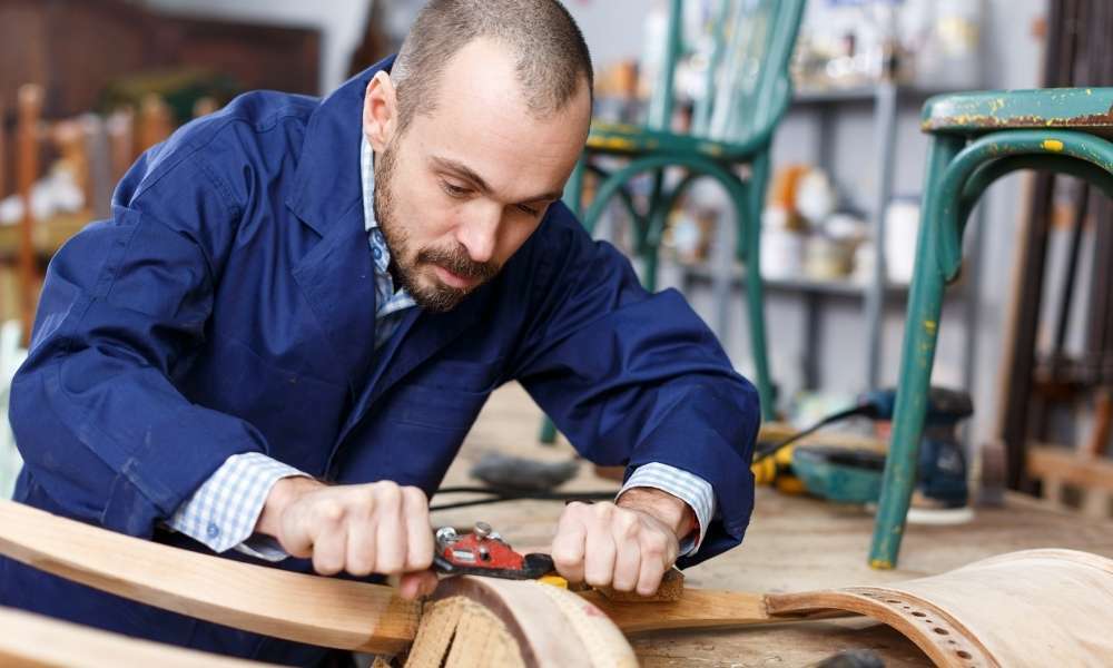 Cut Out The Damaged Wood Dining Room Chairs