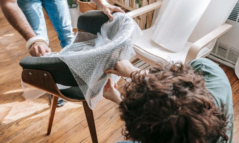 Install A Dust Cover to Recover Dining Room Chairs