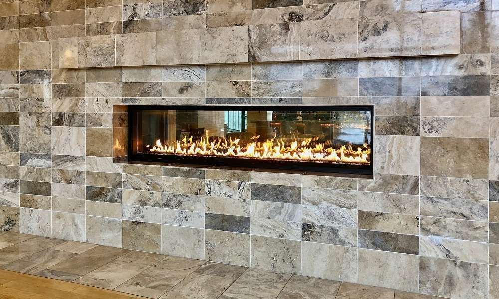 Ribbon Fireplace 