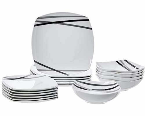 18-Piece Kitchen Amazon Basics Dinnerware Set