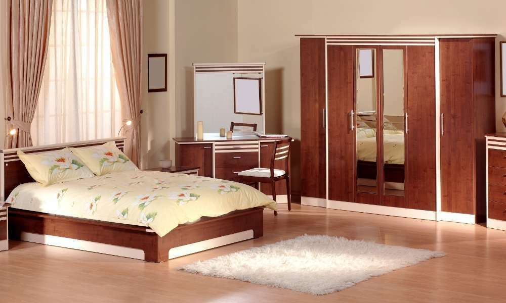 Brown Color Furniture Go With Cherry Wood Bedroom Furniture