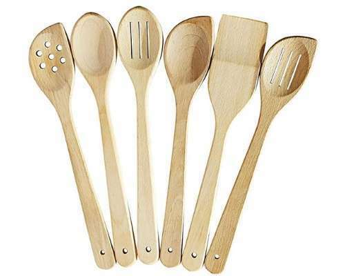 ECOSALL Healthy Wooden Spoons For Cooking Set