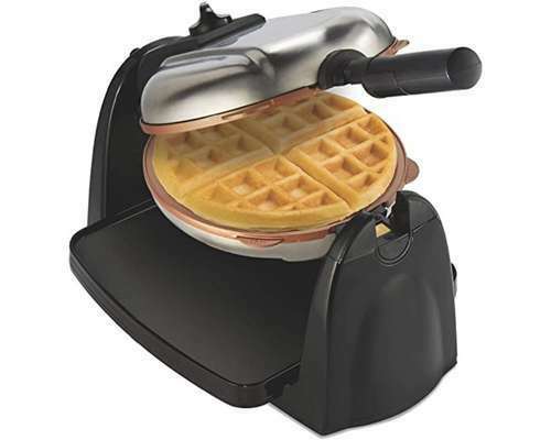 Belgian Waffle Maker with Removable Nonstick Plates (9.0)

