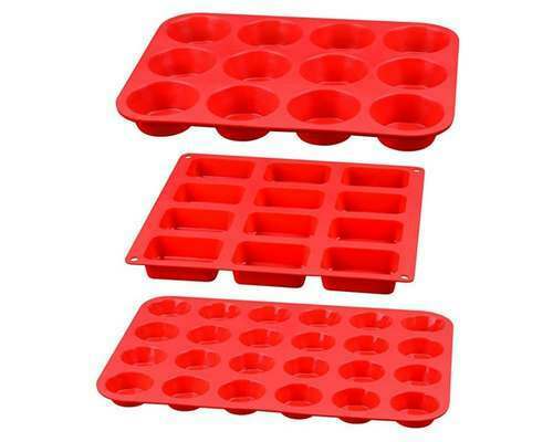 Silicone Muffin Pan 3-in-1 Set