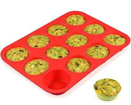 Silicone Nonstick Muffin Pan 12 Cups