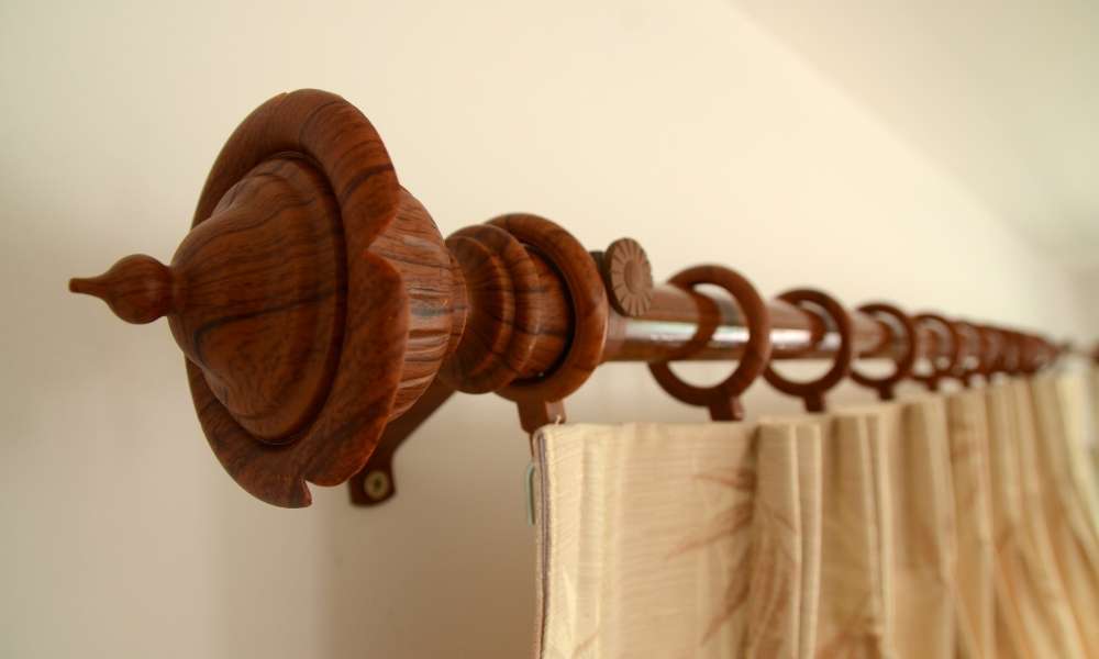 Measure The Curtain Rod To Hang Curtains On A Metal Door