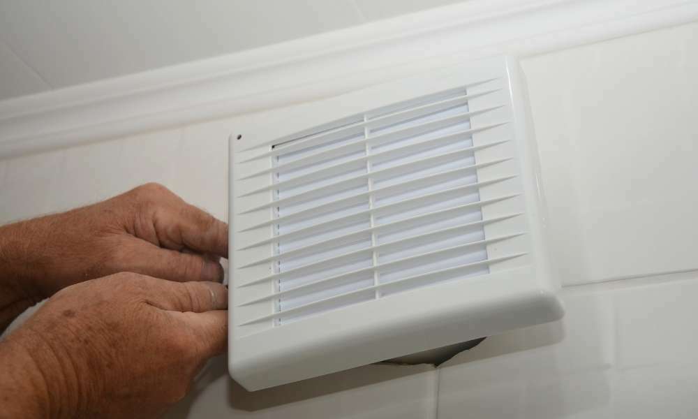 Remove The Center Nut To Clean Bathroom Exhaust Fan With Light