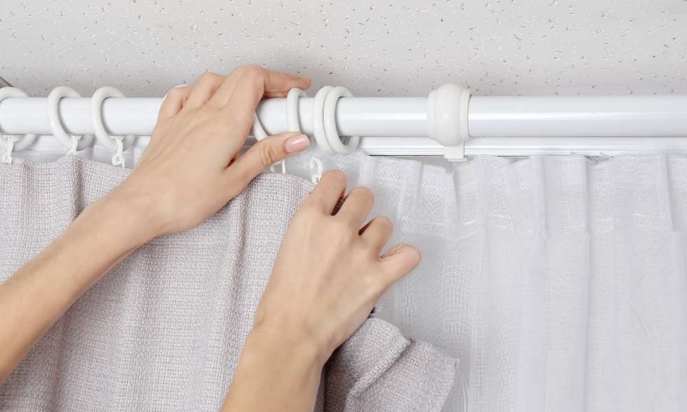 Use Pins Or Clips To Hang Curtains In A Dorm Room
