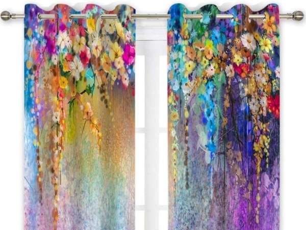 Kitchen Door Curtain Ideas Choose Colorful Shaded Curtains