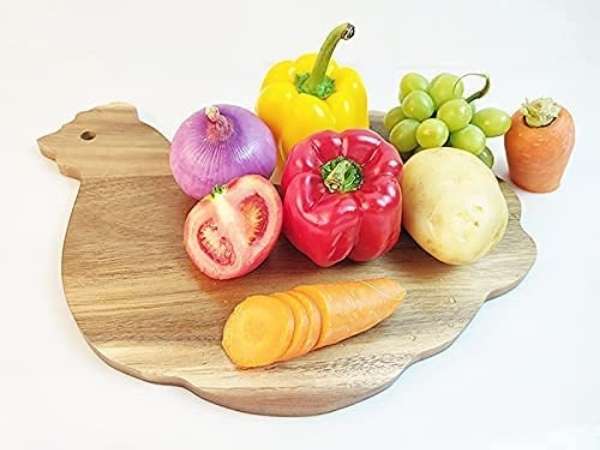Rooster Kitchen Decorating Ideas DIY Rooster-Shaped Cutting Board