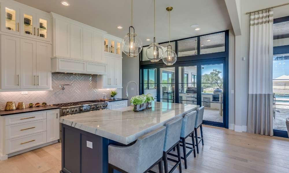 Gray Add For Kitchen Floor Tile Ideas With White Cabinets