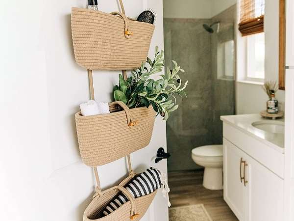 Hanging Baskets for Bathroom countertop 