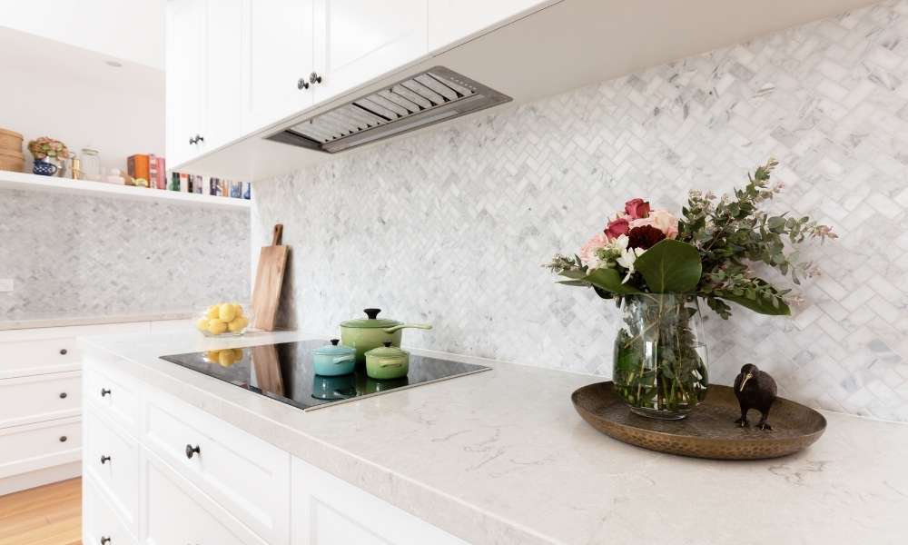 Herringbone Rustic Kitchen Backsplash Ideas