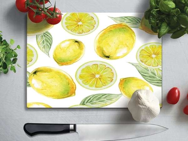 Lemon Printed Chopping Board