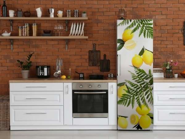 Place A Lemon Printed Fridge