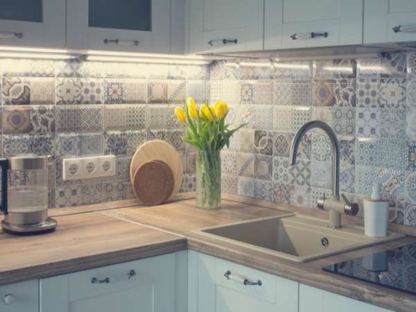 Tiled Kitchen Wall