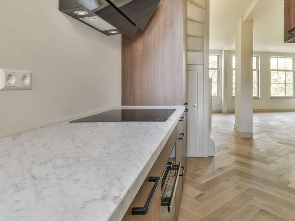 White Marble Top Desk