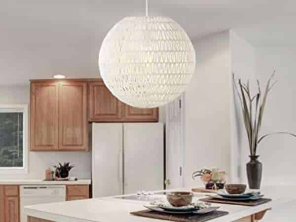 White Sphere Pendant Light