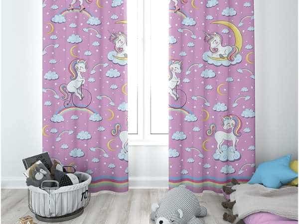 Unicorn Bedroom Attractive Curtain