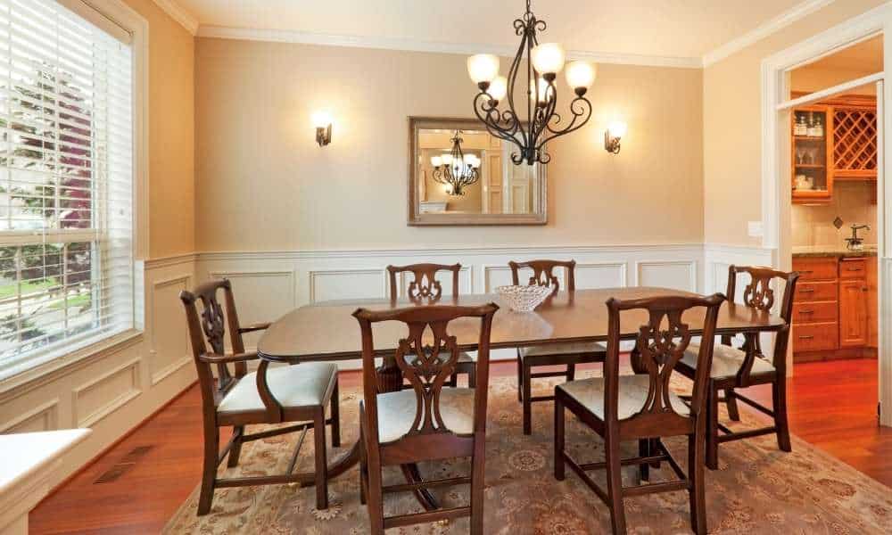 Wall Sconces Light a Dining Room Without Ceiling Lights