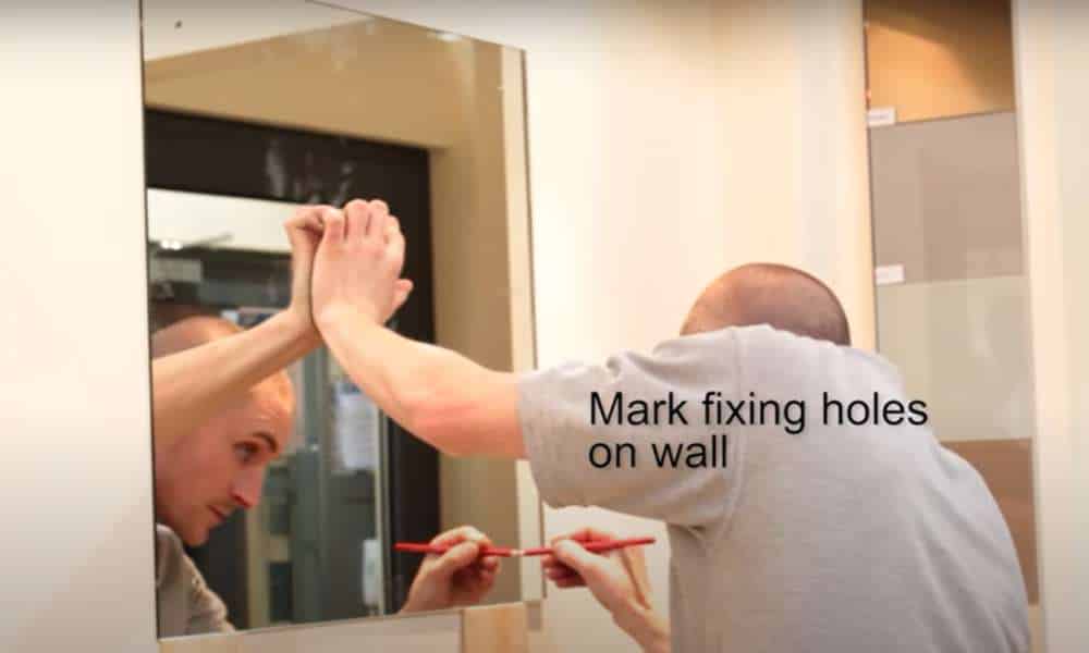 The Final Step For How to Hang a Frameless Mirror