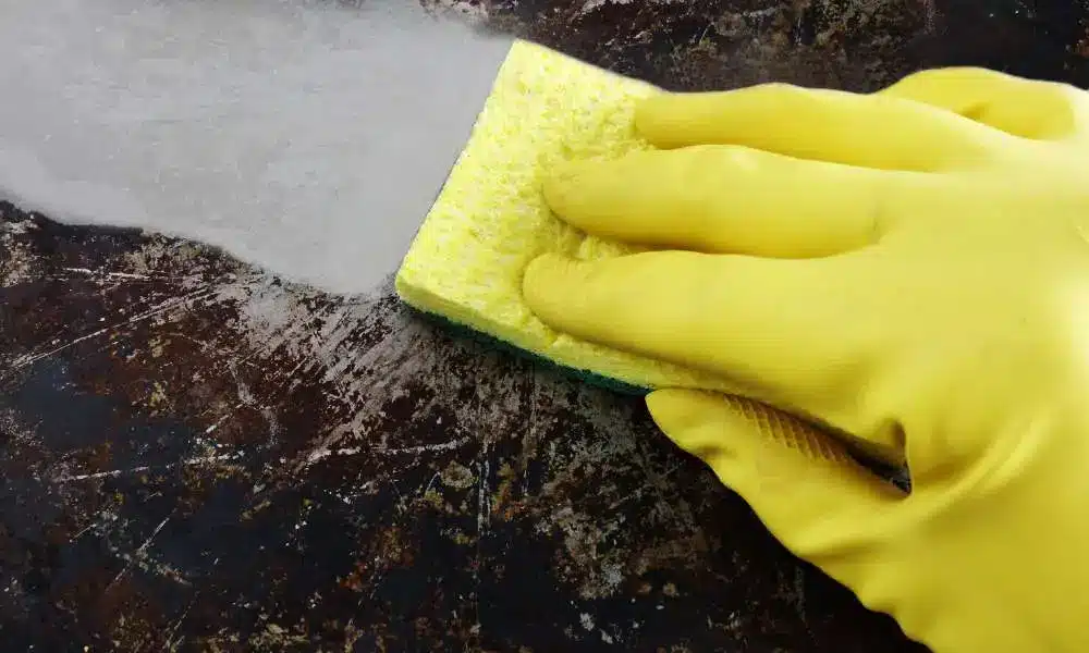 Strip off The grime with a dryer sheet to Clean Ceramic Cookware